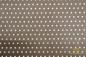 Preview: 50x70 cm Zuschnitt Baumwolle Wachstuch Braun mit beigen Punkten